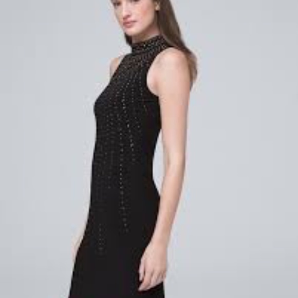 White House Black Market Dresses & Skirts - WHBM Black Embellished Shift Dress in sz small EUC
